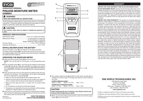 ryobi e49mm01 user manual